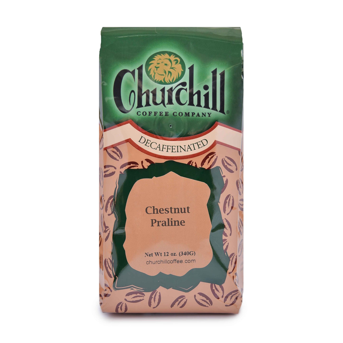 Churchill Coffee Company - Chestnut Praline - 12 ounce bag - Decaf