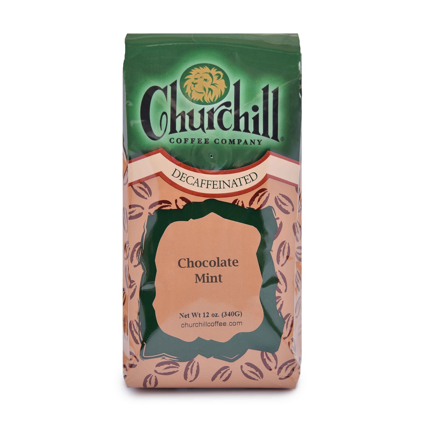 Churchill Coffee Company - Chocolate Mint - 12 ounce bag - Decaf